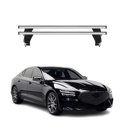 2019-2026 Genesis G70 Roof Rack Cross Bars Silver