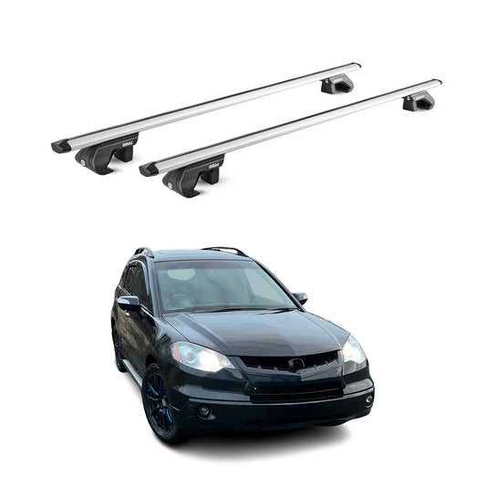 2007-2018 Acura RDX Roof Rack Cross Bars Silver Luggage Carrier 2 Pcs