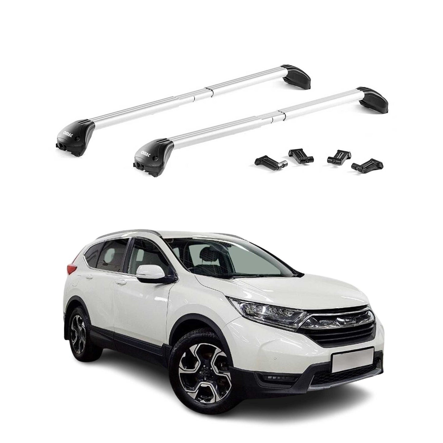2017-2022 Honda CR-V Roof Rack Cross Bars Black Luggage Carrier 2 Pcs