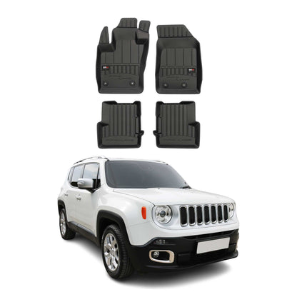 2015-2023 Jeep Renegade Premium Floor Mats Liners Full Set All Weather Heavy Duty