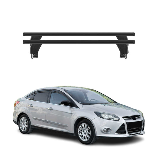 2012-2018 Ford Focus Hatchback Roof Rack Cross Bars Black
