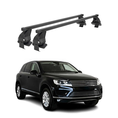 2011-2014 VW Touareg Roof Rack Cross Bars Black