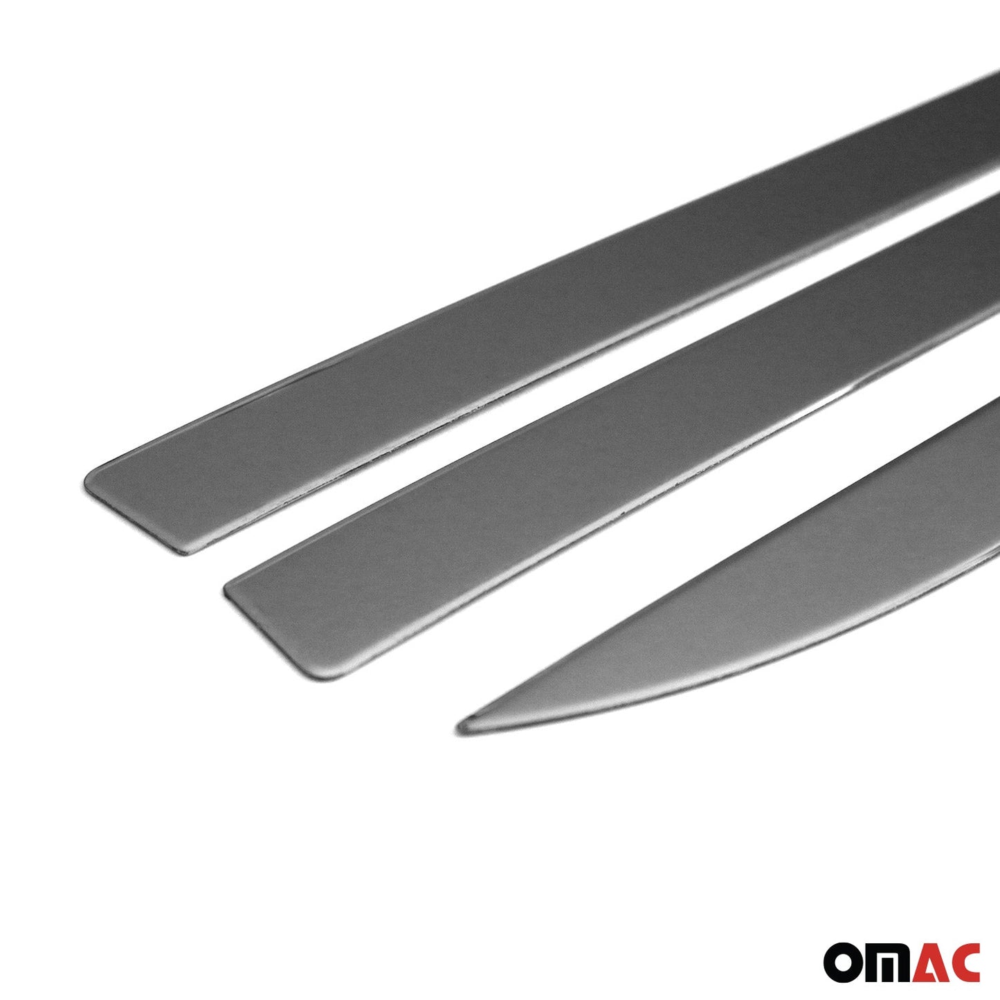 OMAC Side Door Molding Trim for Toyota Corolla 2020-2024 Sedan Steel Silver 4x 7047131