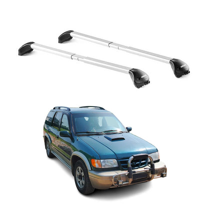 1997-2002 Kia Sportage Roof Rack Cross Bars Silver