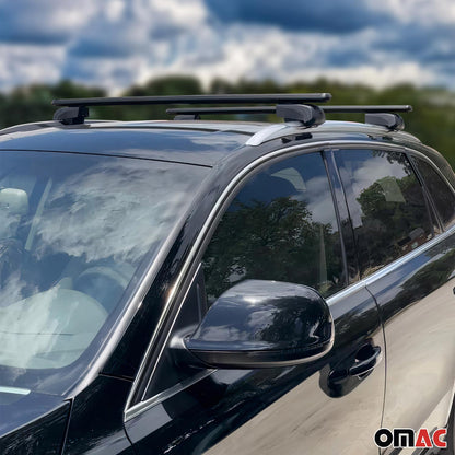 OMAC Lockable Roof Rack Cross Bars Luggage Carrier for Mazda CX-9 2016-2023 Black G003015