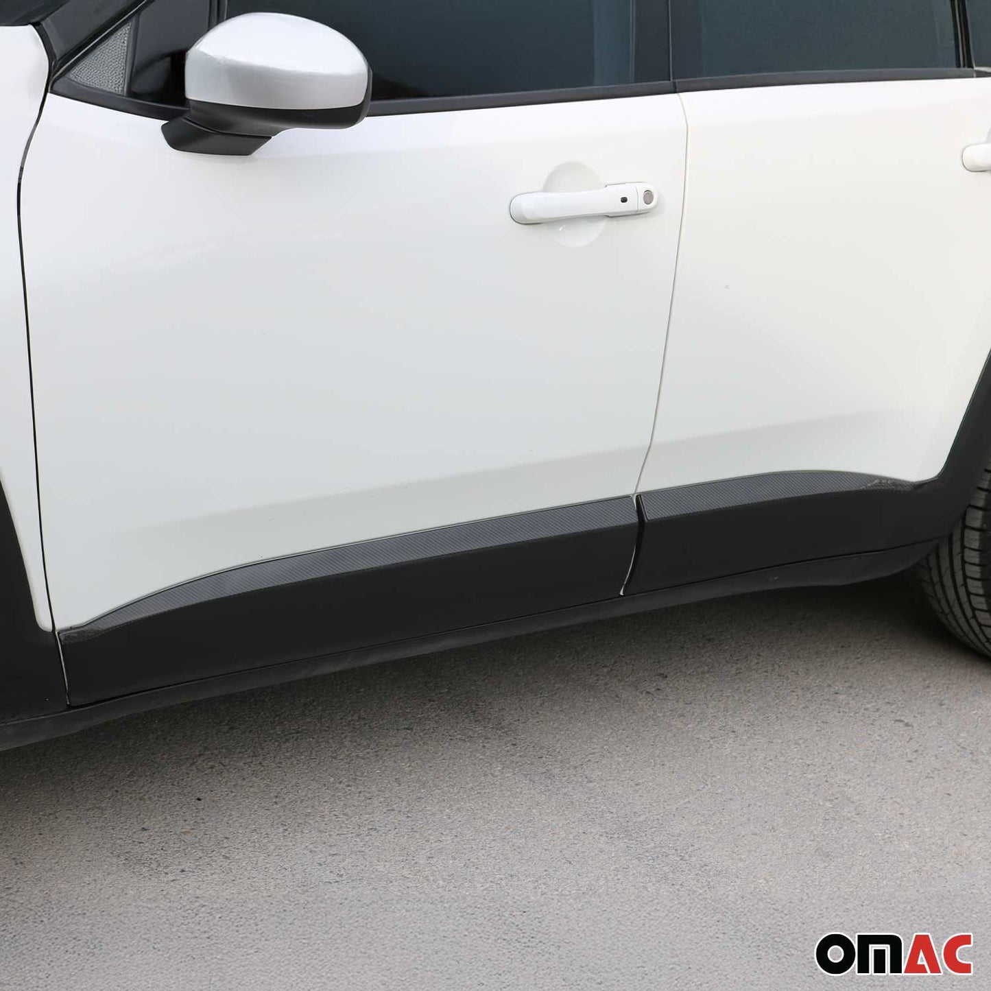 2015-2024 Jeep Renegade Side Door Molding Trim Skirt Garnish Carbon Fiber 4x