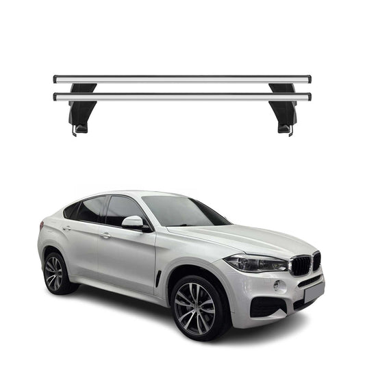 2015-2019 BMW X6 F16 F86 Roof Rack Cross Bars Silver