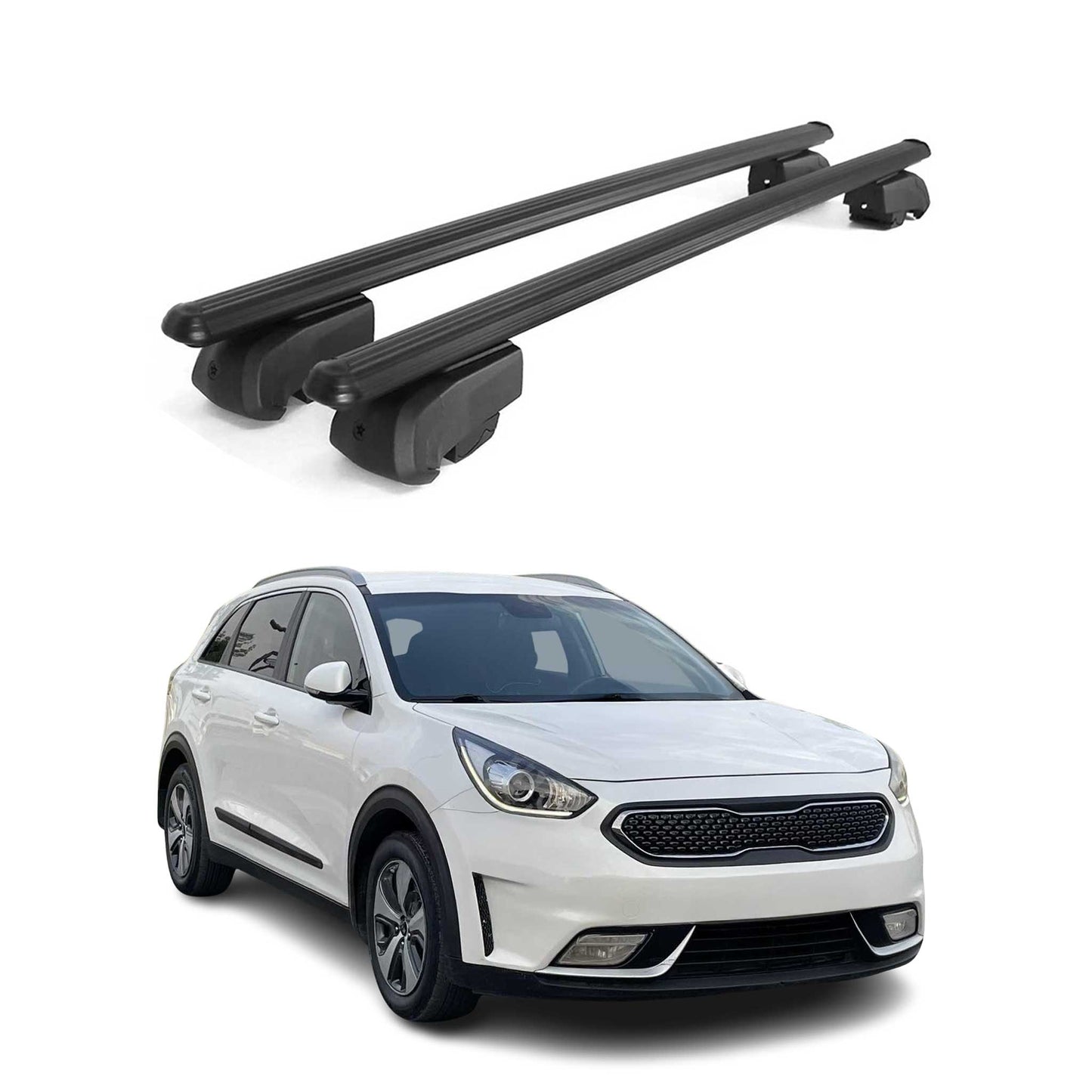 2017-2022 Kia Niro Roof Rack Cross Bars Black