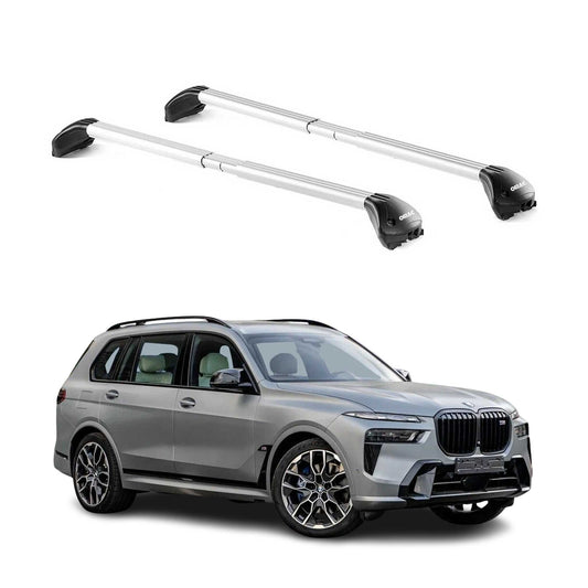 2019-2025 BMW X7 G07 Roof Rack Cross Bars Silver