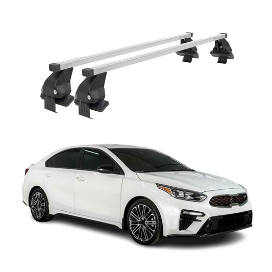 2019-2024 Kia Forte Sedan Roof Rack Cross Bars Silver