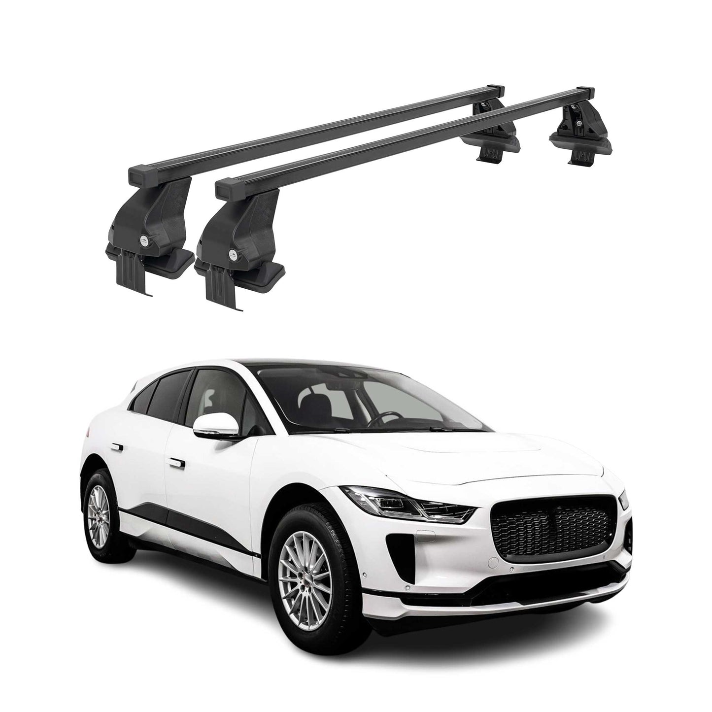 2019-2025 Jaguar I-Pace Roof Rack Cross Bars Black