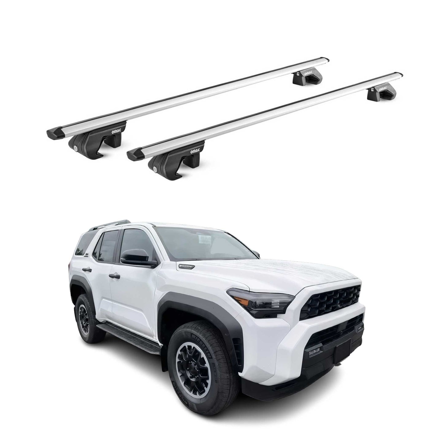 2025 Toyota 4Runner Roof Rack Cross Bars Luggage Carrier Alu Silver 2x