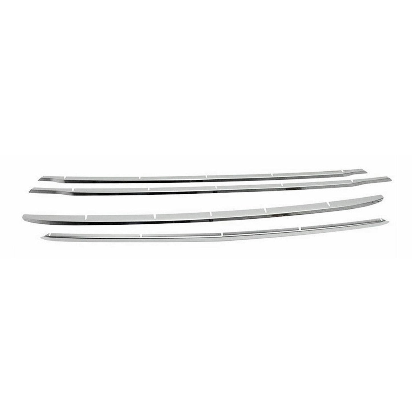 2014-2019 Ford Transit Connect Front Bumper Trim Molding Stainless Steel Silver 4 Pcs