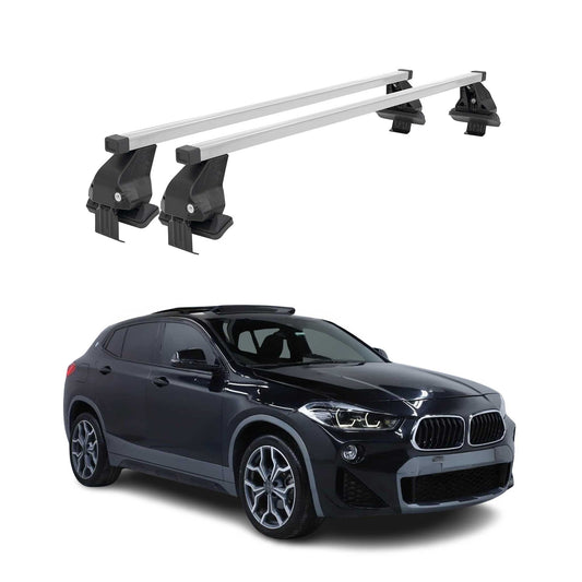 2018-2023 BMW X2 F39 Roof Rack Cross Bars Silver