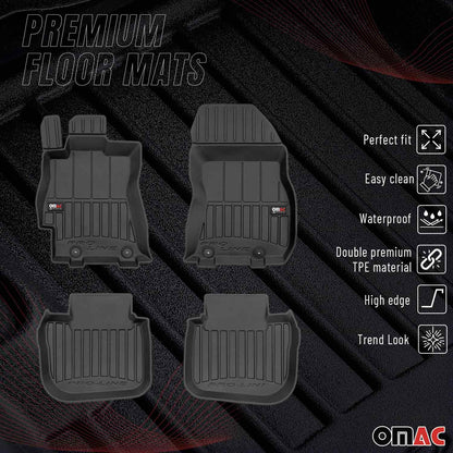 2010-2014 Subaru Outback Premium Floor Mats Liners Full Set All Weather Heavy Duty