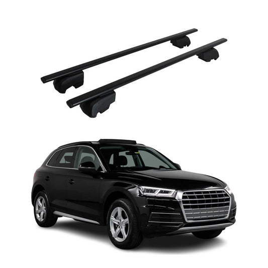 2018-2025 Audi Q5 SQ5 Roof Rack Cross Bars Silver Luggage Carrier 2 Pcs