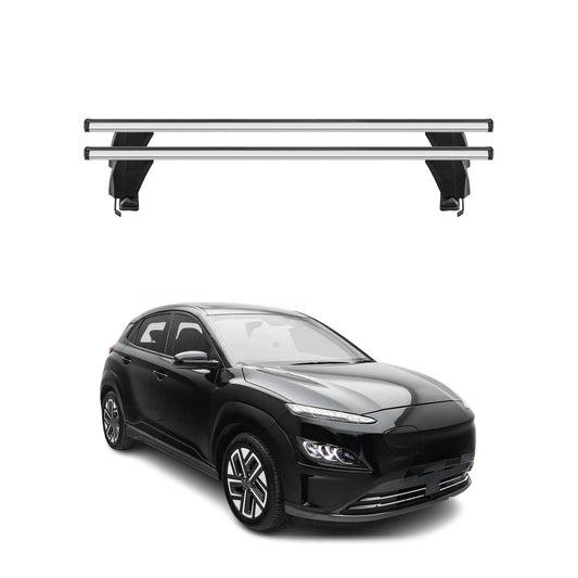 2019-2023 Hyundai Kona EV Roof Rack Cross Bars Silver