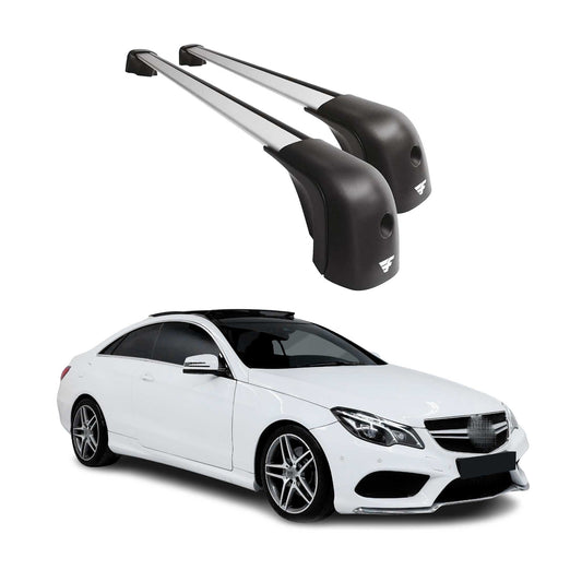 2010-2017 Mercedes E Class C207 Coupe Roof Racks Cross Bars Silver