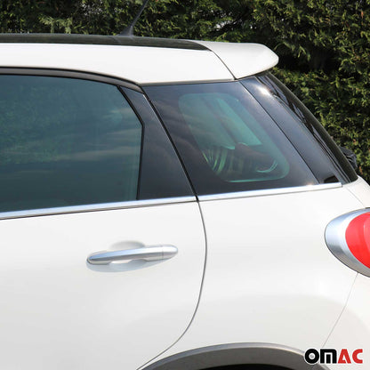 2014-2020 Fiat 500L Window Molding Trim Streamer Stainless Steel Silver 6Pcs