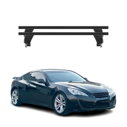 2009-2014 Hyundai Genesis Roof Rack Cross Bars Black