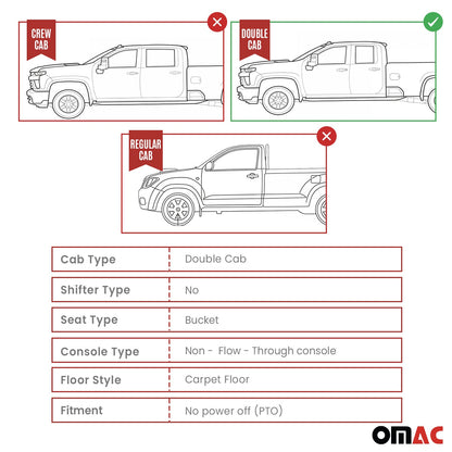 2014-2019 GMC Sierra Denali 1500/2500HD/3500HD 3gen. Double Cab Floor Mats Liners Full Set All Weather