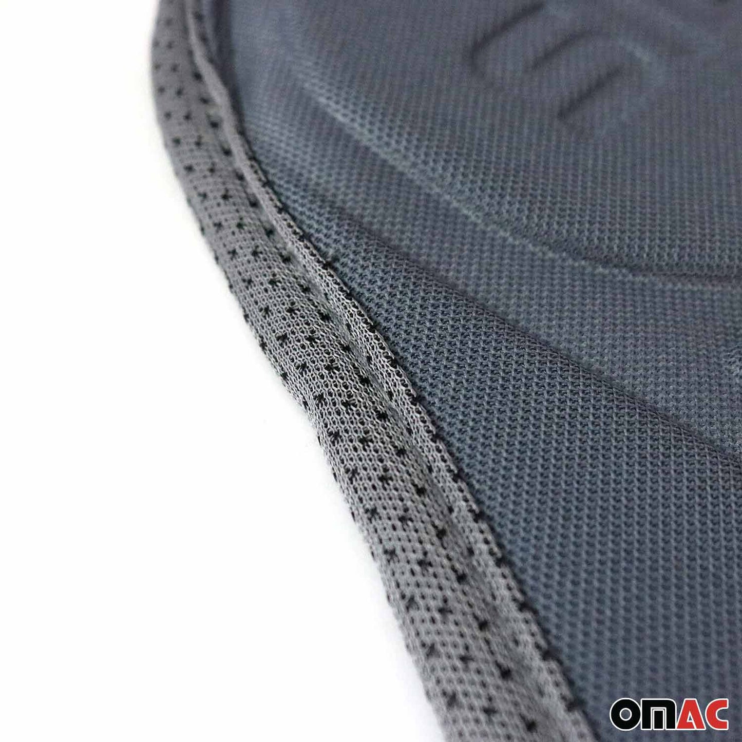 OMAC Car Seat Protector Cushion Cover Mat Pad Gray for Mercedes Fabric Gray 2Pcs U022398