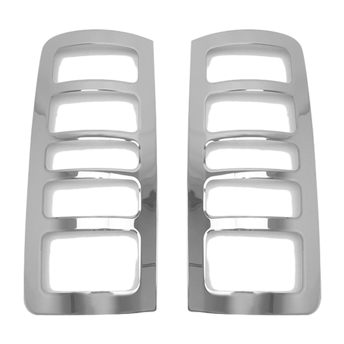 OMAC Trunk Tail Light Trim Frame for Ford Transit Connect 2010-2013 Steel Silver 2Pcs 2620101