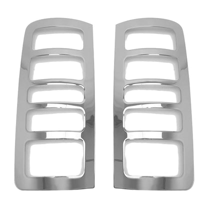 OMAC Trunk Tail Light Trim Frame for Ford Transit Connect 2010-2013 Steel Silver 2Pcs 2620101