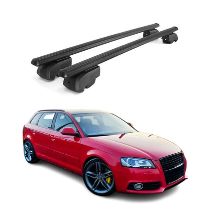 2006-2013 Audi A3 Hatchback Roof Rack Cross Bars Black