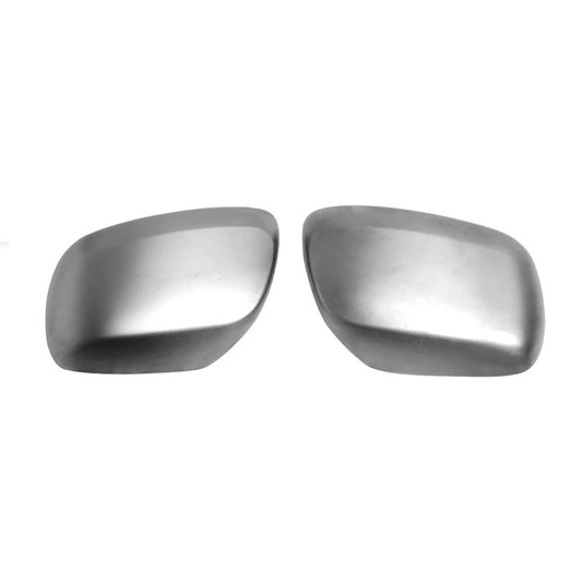 OMAC Side Mirror Cover Caps Fits Lexus LX 570 2008-2015 Brushed Steel Silver 2 Pcs 7014111T