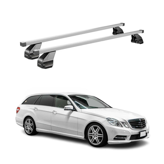 2010-2016 Mercedes E Class W212 Sedan Roof Rack Cross Bars Silver