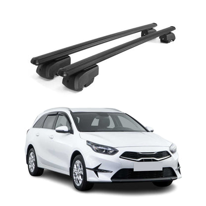 2018-2025 Kia Cee'd Sportswagon Roof Rack Cross Bars Black