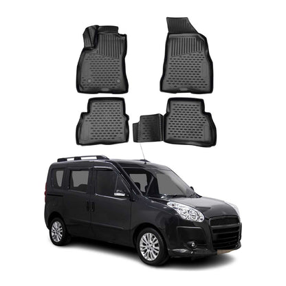 2019-2022 RAM ProMaster City Floor Mats Liners Full Set All Weather Black