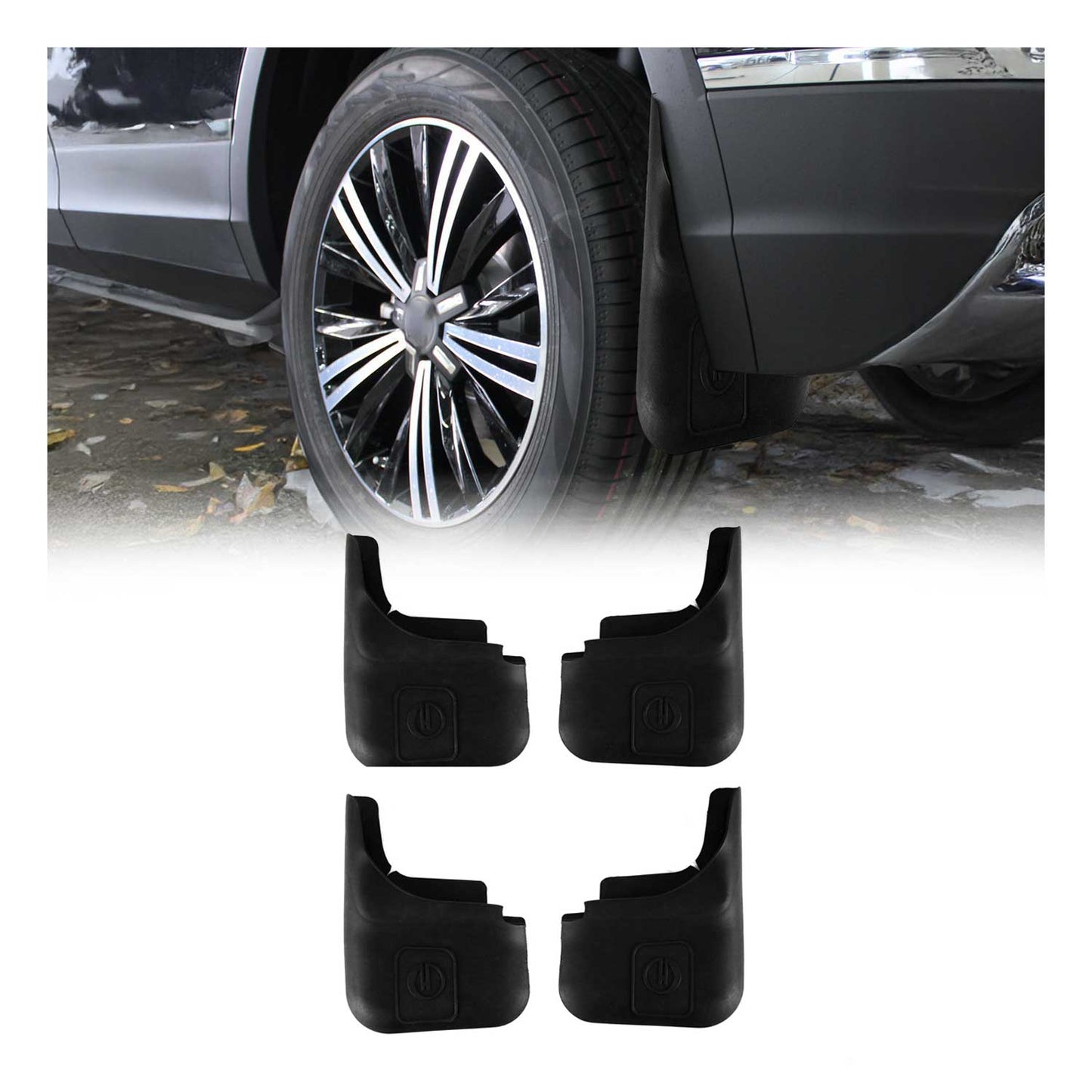 2016-2021 Mazda CX-3 Mud Guards Splash Mud Flaps Black 4 Pcs