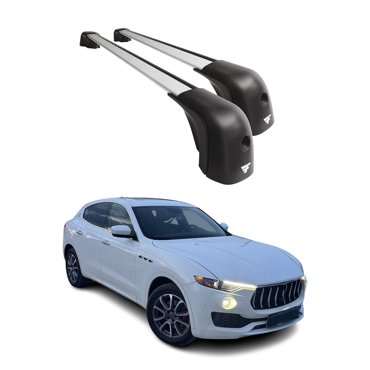 2017-2024 Maserati Levante Roof Racks Cross Bars Silver