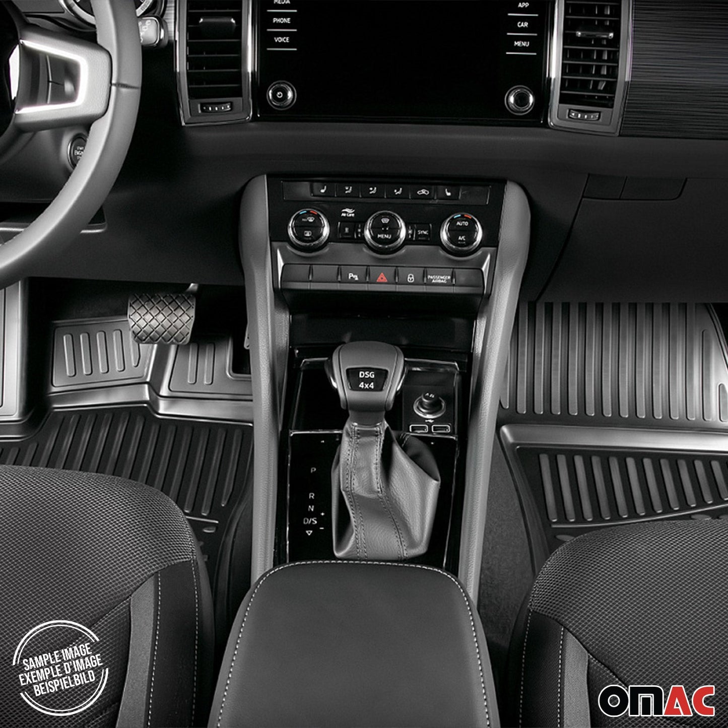 2017-2026 Jaguar F-Pace Floor Mats Liners Full Set All Weather Black