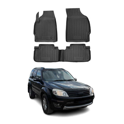 2008-2012 Ford Escape Floor Mats Liners Full Set All Weather Black