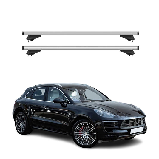 2015-2025 Porsche Macan Roof Rack Cross Bars Silver