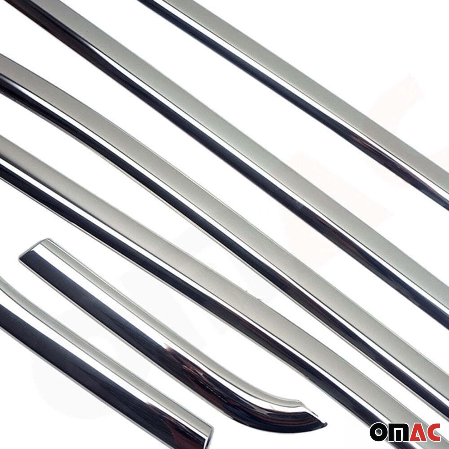 2015-2024 Jeep Renegade Window Molding Trim Streamer Steel Silver 6 Pcs