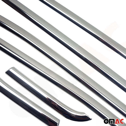 2015-2024 Jeep Renegade Window Molding Trim Streamer Steel Silver 6 Pcs