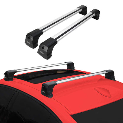2015-2021 Mercedes C Class W205 Roof Rack Cross Bars Silver