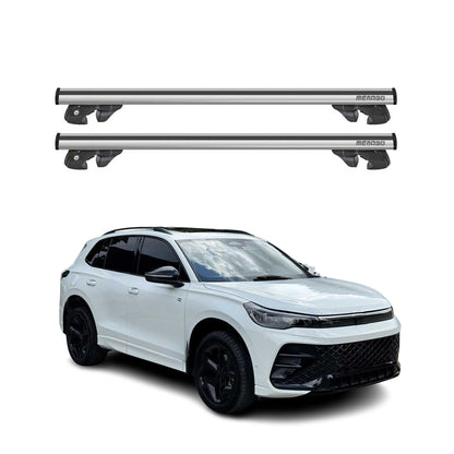 2025 VW Tiguan Roof Rack Cross Bars Luggage Carrier Gray 2Pcs