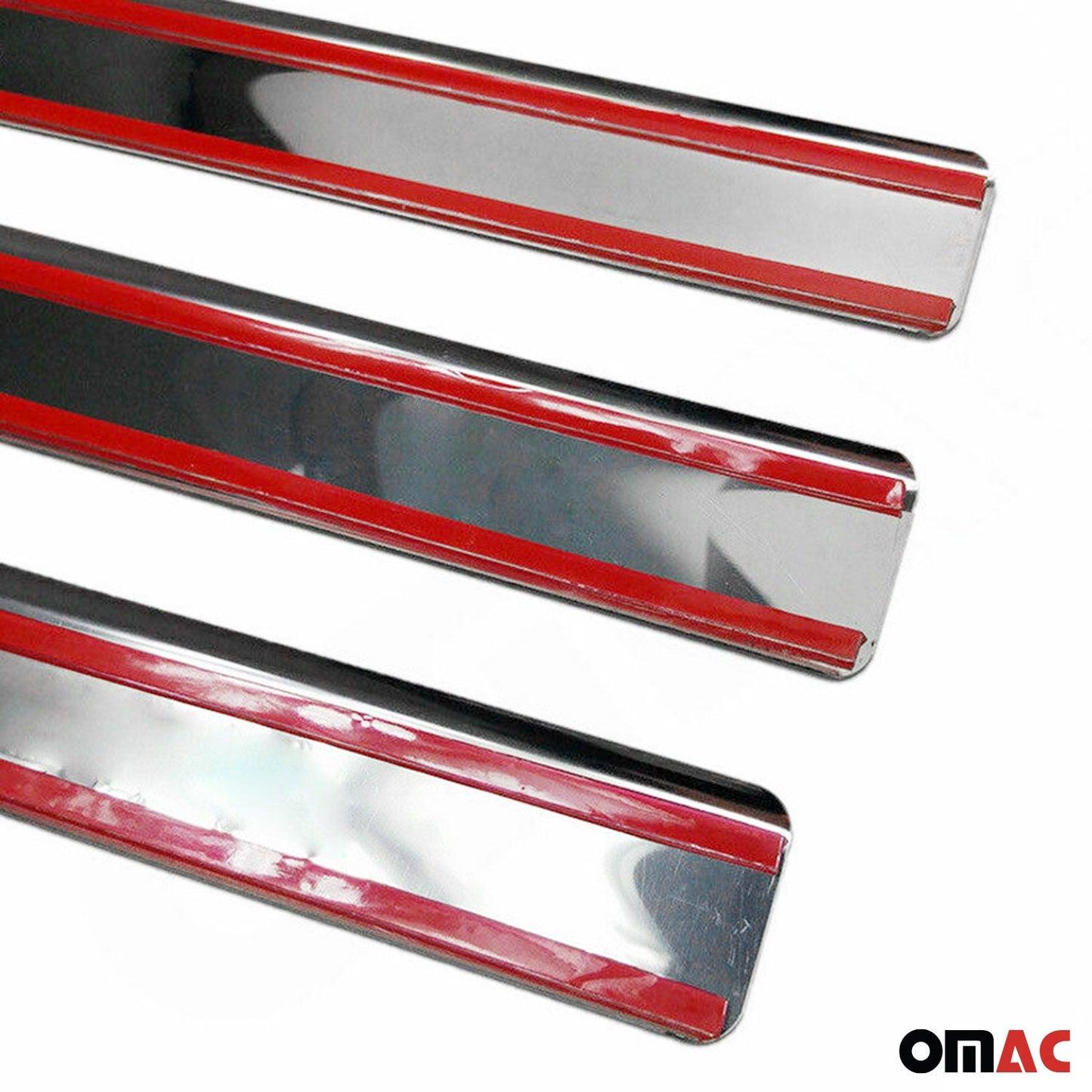 OMAC Door Sill Scuff Plate Scratch Protector for Citroen Berlingo 2008-2012 Steel 4x 5723091N