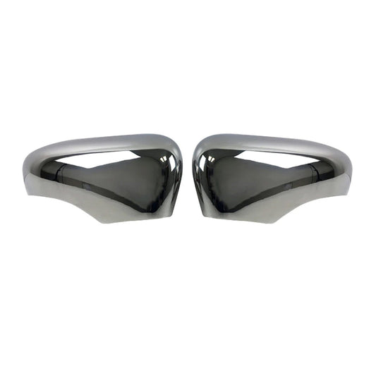 OMAC Side Mirror Cover Caps Fits Renault Clio 2012-2018 Steel Silver 2 Pcs 6116112