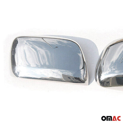OMAC Side Mirror Cover Caps Fits Lexus LX 570 2008-2015 Steel Silver 2 Pcs 7014111