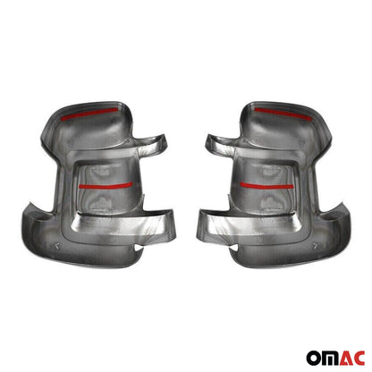 2014-2025 RAM ProMaster Side Mirror Cover Caps ABS Chrome Silver 2Pcs