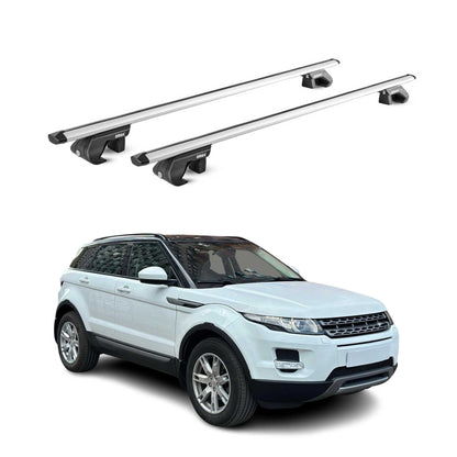 2012-2019 Land Rover Range Rover Evoque Roof Rack Cross Bars Silver