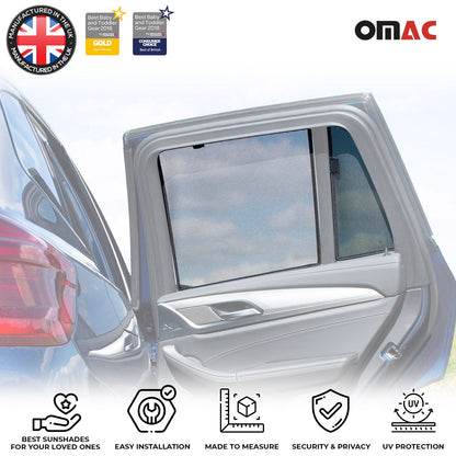 OMAC Auto Black Sunshade For BMW X3 2018-2023 Visor Rear Side Window Mesh Cover 4Pcs 1230CS001