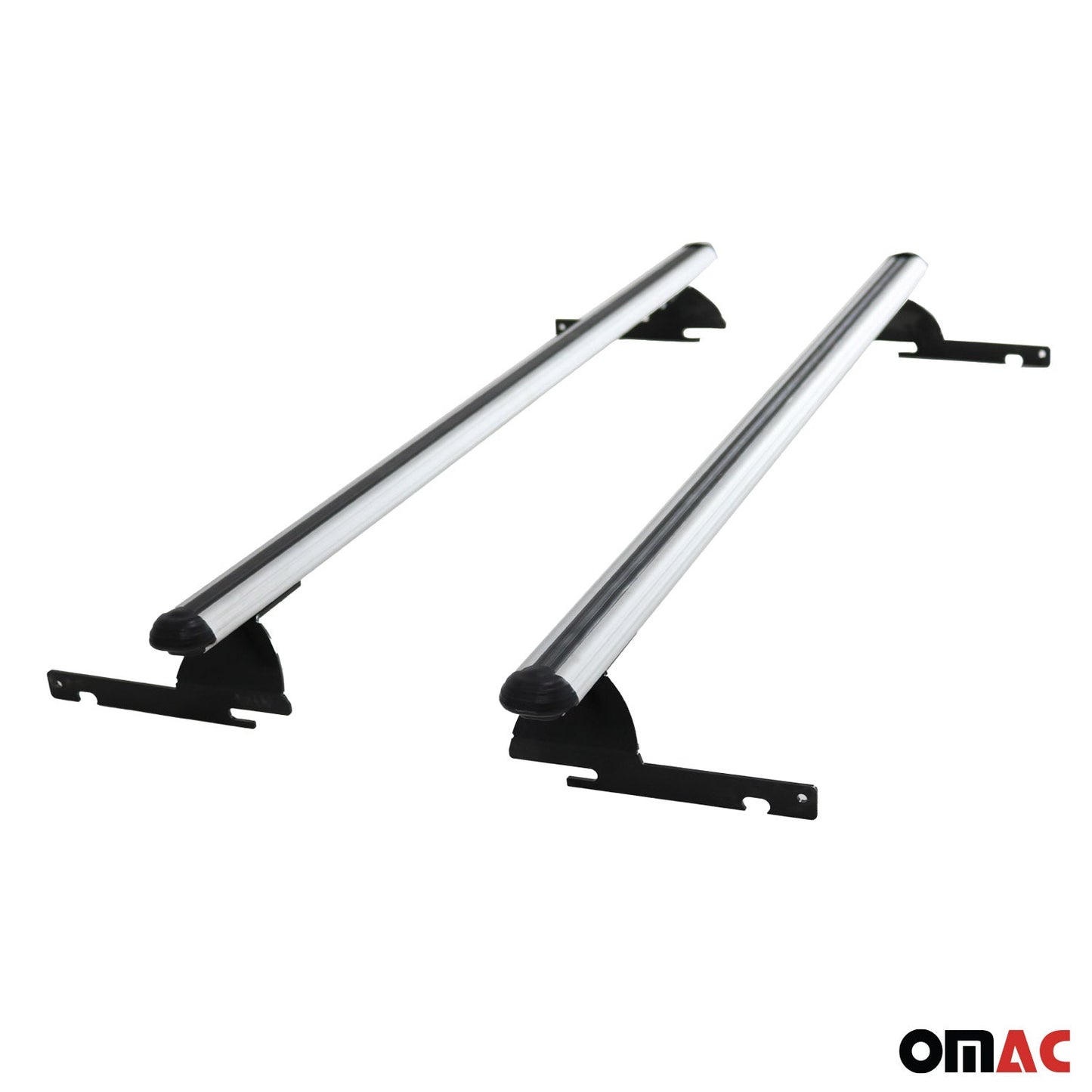 OMAC Trunk Bed Carrier Roof Racks Cross Bars for Ford EcoSport 2013-2017 Gray 2Pcs 2630920
