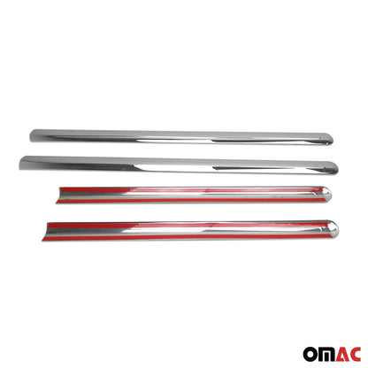 OMAC Side Door Molding Trim for Ford Transit Connect 2010-2013 Steel Silver 4x 2620132